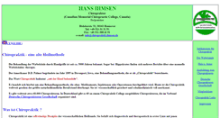 Desktop Screenshot of chiropraktik.ihmsen.de